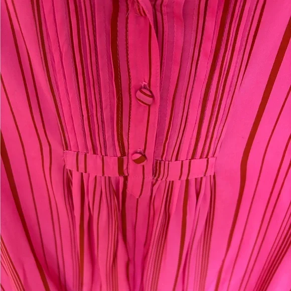 Natalie Martin Fuchsia and Maroon Striped Garment - Picture 5 of 6